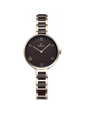 Obaku Obaku Zegarek V195LXVNSN Brązowy