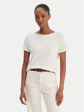 Marella Marella T-Shirt Emme by Marella Fervida 2615971021 Kremowy Regular Fit