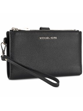 MICHAEL Michael Kors MICHAEL Michael Kors Liels sieviešu maks Wristlets 32T7GAFW4L Melns