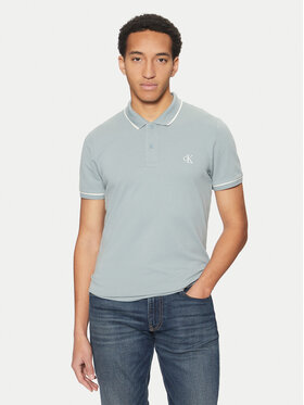 Calvin Klein Jeans Calvin Klein Jeans Тениска с яка и копчета J30J315603 Син Slim Fit