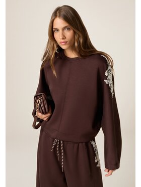 Oltre Oltre Felpa G841J004515N032 Marrone Over Fit