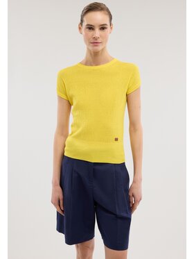 Trussardi Trussardi Sweter M8086001229N018 Żółty Regular Fit
