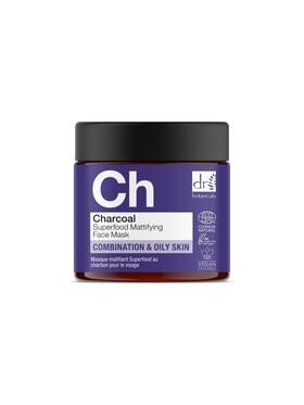 Dr Botanicals Dr Botanicals Superfoodowa maseczka matująca z węglem 2 × 60 ml Maska do twarzy