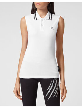 Plein Sport Plein Sport Polo 1911 Biały Regular Fit