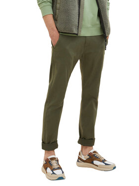 Tom Tailor Tom Tailor Bavlnené nohavice 1033877 Zelená Regular Fit