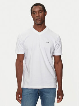 BOSS Boss Tričko Tee V 50506347 Biela Regular Fit
