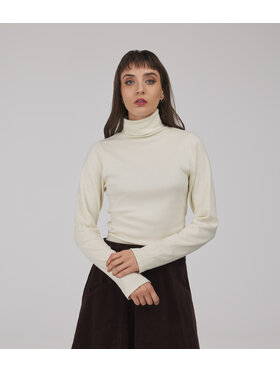Lee Cooper Lee Cooper T-Shirt MICHELLE Kremowy Slim Fit