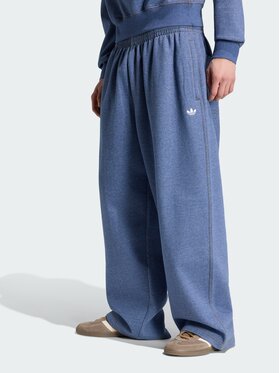 adidas adidas Spodnie materiałowe 165137 Niebieski jasny Oversize