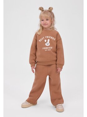 minoti minoti Komplet dresowy 32FLEECE105 Brązowy jasny Regular Fit