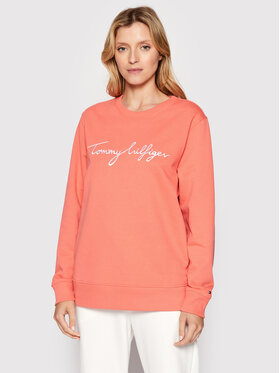 Tommy Hilfiger Tommy Hilfiger Bluza WW0WW30659 Pomarańczowy Regular Fit