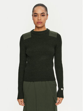 Champion Champion Džemper 117495 Zelena Slim Fit