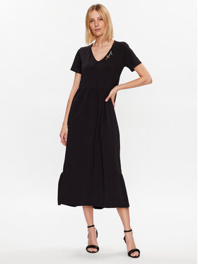 Liu Jo Sport Liu Jo Sport Haljina za svaki dan TA3165 JS088 Crna Relaxed Fit