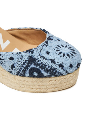 Manebi Espadrile Yucatan Wedge Espadrilles G 0.4 WV Plava