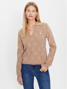 Liu Jo Sport Liu Jo Sport Пуловер TF3196 MA63L Бежов Regular Fit