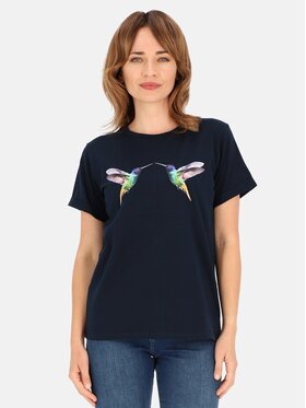 Perso Perso T-Shirt TCE242000F Tmavomodrá Regular Fit