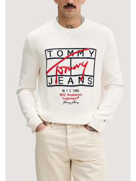 Tommy Jeans Tommy Jeans Maglione DM0DM22401 Bianco Casual Fit