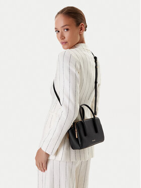 Calvin Klein Calvin Klein Ročna torba Carryall Micro Leather Tote LV04F3057G Črna