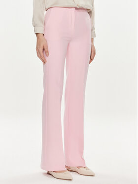 Maryley Maryley Kalhoty z materiálu 24EB587/43OR Růžová Wide Leg