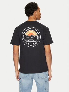 Quiksilver Majica Landscapes EQYZT07917 Črna Regular Fit