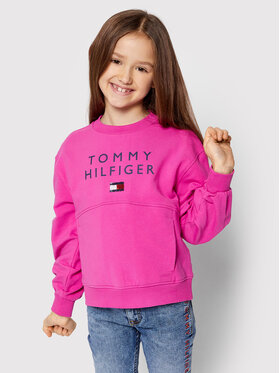 Tommy Hilfiger Tommy Hilfiger Majica dugih rukava Pleated Sleeve KG0KG06159 M Ružičasta Regular Fit