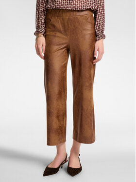 Elena Mirò Elena Mirò Pantaloni di tessuto P057Z000132N022 Marrone Cropp Fit