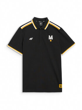 4F 4F Polo TEAMWEAR Czarny Regular Fit