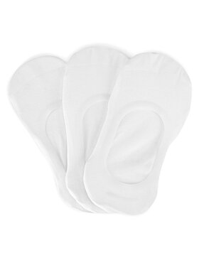 JENNY JENNY Skarpety stopki damskie AS-LCN-001-AW24 (3-PACK) Biały
