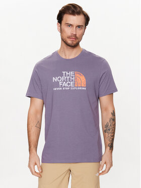 The North Face The North Face T-Shirt Rust NF0A4M68 Fioletowy Regular Fit