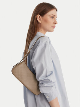 Calvin Klein Calvin Klein Kabelka Emblem Aop Small Shoulder Bag LV04F3324G Béžová