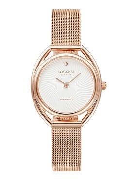 Obaku Obaku Hodinky V286LXVIMV Růžové zlato