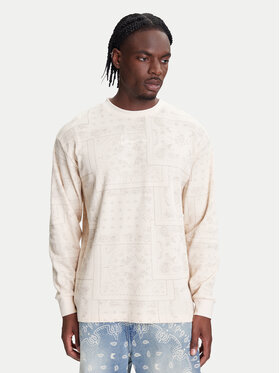 Karl Kani Karl Kani Mikina Signature Paisley Waffle PD00005328 Béžová Regular Fit