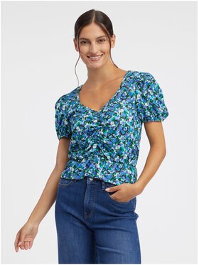 Orsay Orsay Top 161016660000__S Niebieski Regular Fit