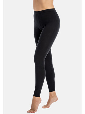 Teyli Teyli Legginsy bawełniane damskie Konni Czarny Regular Fit