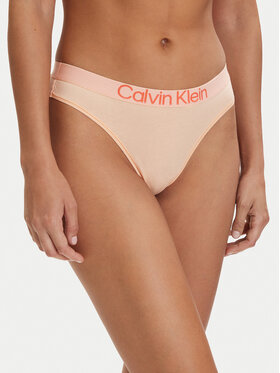 Calvin Klein Underwear Calvin Klein Underwear Stringové nohavičky LV00QD5292 Svetlo oranžová