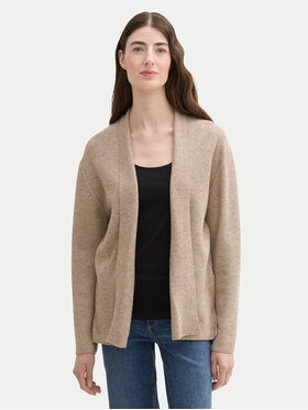 Tom Tailor Tom Tailor Kardigan 1042994 Beżowy Regular Fit