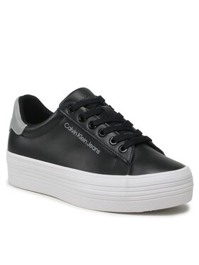 Calvin Klein Jeans Calvin Klein Jeans Laisvalaikio batai Vulc Flatform Laceup Ny Refl Wn YW0YW01220 Juoda