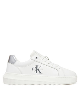 Calvin Klein Jeans Calvin Klein Jeans Снікерcи Chunky Cupsole Lth Silver YW0YW01876 Білий
