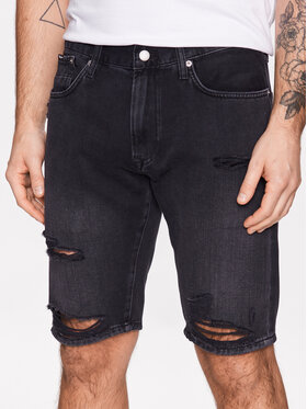 Pepe Jeans Pepe Jeans Szorty jeansowe Stanley Short Black PM801020 Niebieski Tapered Fit
