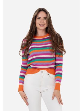 LAURELLA LAURELLA Sweter 6TU040 Kolorowy Regular Fit