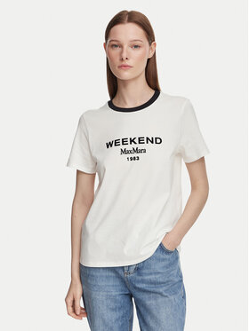 Weekend Max Mara Weekend Max Mara T-Shirt Edison 2625976041 Biały Regular Fit