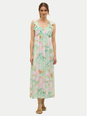 Vero Moda Vero Moda Rochie de vară Josie 10324125 Verde Regular Fit