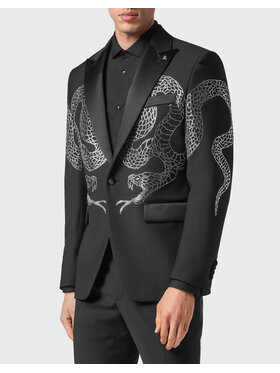 PHILIPP PLEIN PHILIPP PLEIN Marynarka 2283 Czarny Fitted Fit