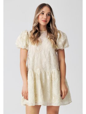 LAURELLA LAURELLA Sukienka codzienna 4SS026 Beżowy Regular Fit