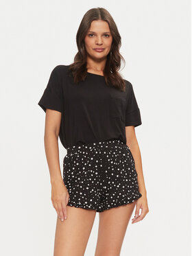 Hunkemöller Hunkemöller Pyžamo 206603 Černá Regular Fit