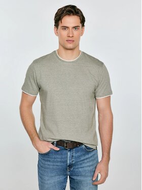 BIG STAR BIG STAR T-Shirt FREDRISER_303_150 Zielony Basic Fit