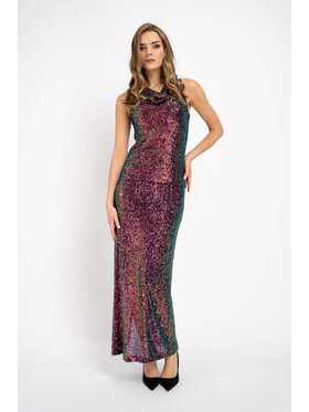 CLICK CLICK Spódnica maxi 70-818 Kolorowy Casual Fit