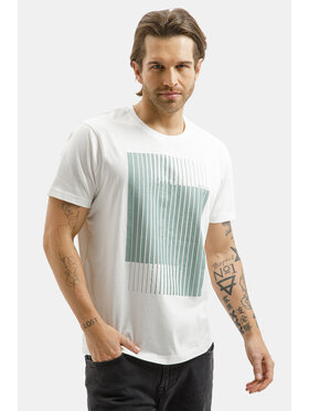 Cross Jeans Cross Jeans T-Shirt 16152-473 Biały Regular Fit