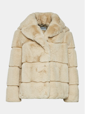 Gaudi Gaudi Кожено палто 321FD39003 Бежов Regular Fit