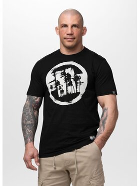 PITBULL PITBULL T-Shirt LOGO PALMS Czarny Regular Fit