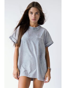 MissDenim MissDenim T-Shirt Oversize Washed Tee Szary Oversize